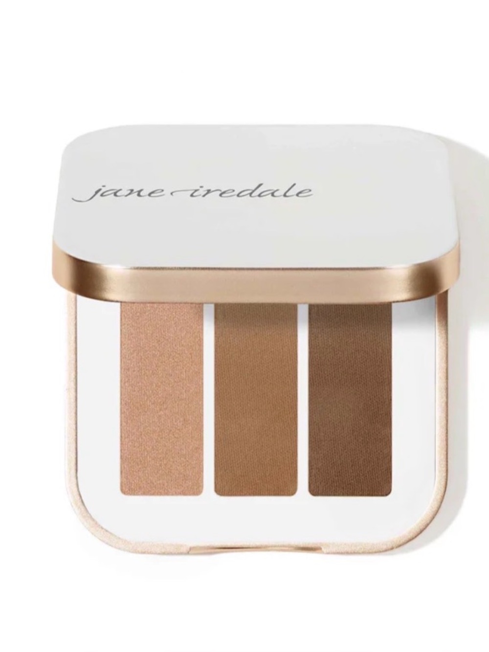 Brand New Jane Iredale PurePressed® Eye Shadow Triple in Triple Cognac